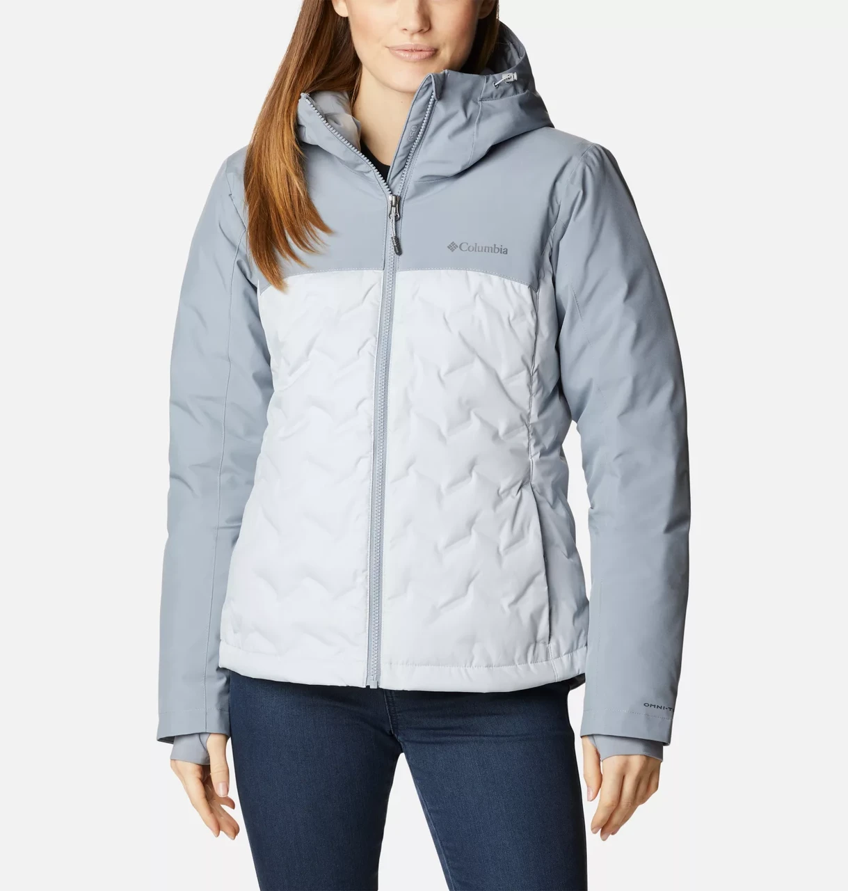 Куртка пуховая женская Columbia Grand Trek™ II Down Jacket серый