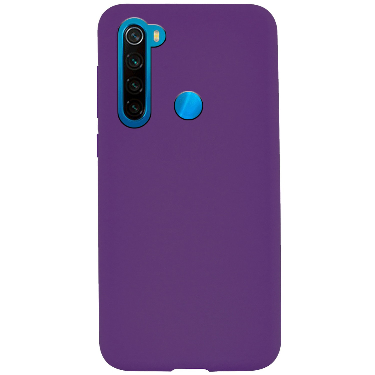Силиконовый чехол Silicone Case фиолетовый для Xiaomi Redmi Note 8T - фото 1 - id-p196542535