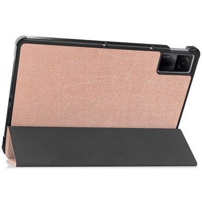 Полиуретановый чехол JFK Smart Case розово-золотой для Xiaomi Redmi Pad - фото 2 - id-p196542544