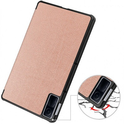 Полиуретановый чехол JFK Smart Case розово-золотой для Xiaomi Redmi Pad - фото 3 - id-p196542544