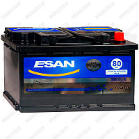 Аккумулятор ESAN AGM / 80Ah / 800А