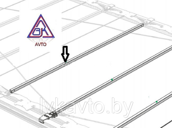 ПОПЕРЕЧИНА СДВИЖНОЙ КРЫШИ ULTRALINE 30Х30Х2158 - фото 1 - id-p196558493