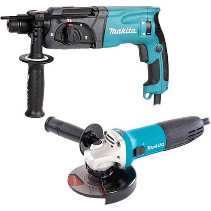 Набор инструментов Makita DK0120 (перфоратор HR2470, болгарка GA5030), фото 2