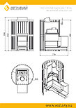 Чугунная печь Ураган Стандарт 22 (ДТ-4), фото 2