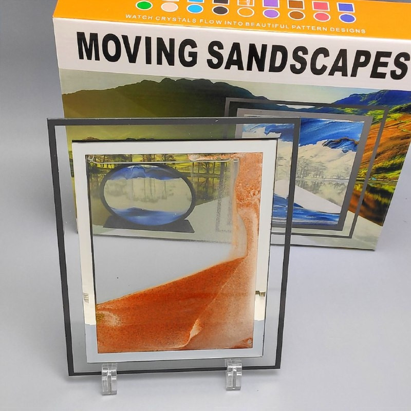 Песочная картина / картина - антистресс, 3D MOVING SANDSCAPES Буря в пустыне (прямоугольная рамка) - фото 5 - id-p195630478