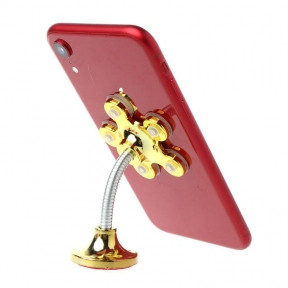 Гибкий держатель телефона на присосках Magic Suction Cup Phone Bracket Золотой - фото 1 - id-p181592003