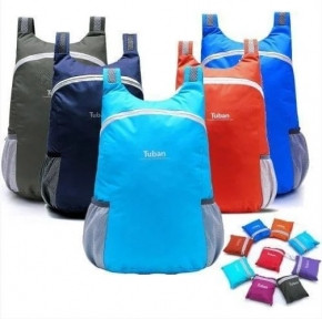 Складной компактный рюкзак Tuban (ХИТ СЕЗОНА) Голубой - фото 1 - id-p181594461