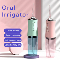 Ирригатор (флоссер) для гигиены полости рта Oral Irrigator 4 сменные насадки Зеленый