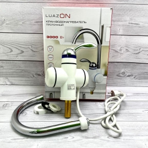 Кран-водонагреватель LuazON LHT-02, проточный, 3 кВт, 220 В, белый - фото 1 - id-p181586116