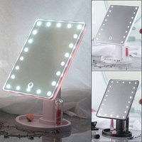 АКЦИЯ Безупречное зеркало с подсветкой Lange Led Mirror Black/White/Pink Белое, батарейки