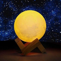 Лампа-ночник реалистичная объемная Moon Lamp Луна, d 15 см