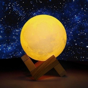 Лампа-ночник реалистичная объемная Moon Lamp Луна, d 15 см - фото 1 - id-p181594549