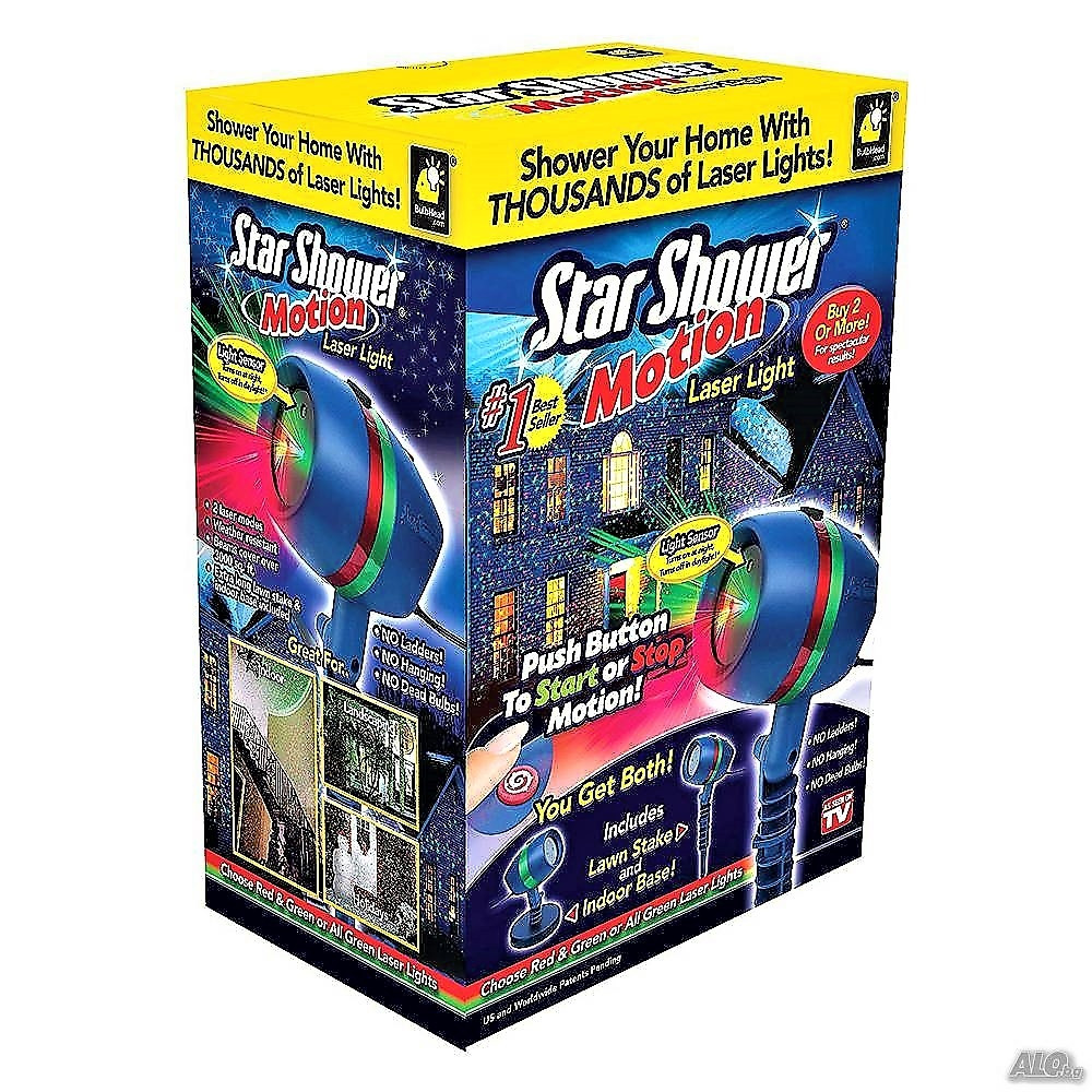 Лазерный проектор Star Shower Motion Laser Light - фото 6 - id-p181595631