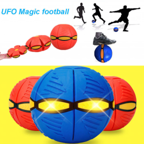 Светодиодный Мяч трансформер Cool Ball UFO для игр на открытом воздухе Синий