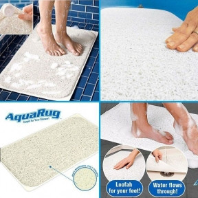 Антискользящий, впитывающмй коврик для ванной и душа Aqua Rug, 38х68 см - фото 1 - id-p181592190