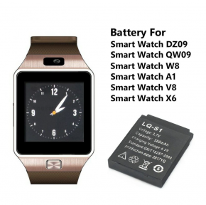 Аккумуляторная батарея LQ-S1 для умных часов Smart Watch, 380 mAh - фото 1 - id-p181594614