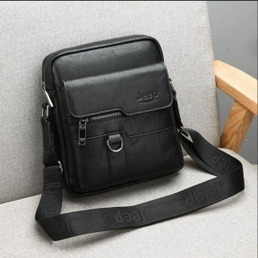 NEW Мужская сумка мессенджер Jeep Buluo Чёрный (плечевой ремень) - фото 1 - id-p181593382