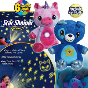 Мягкая игрушка-ночник-проектор STAR BELLY (копия) Лиловый Единорог, фото 1