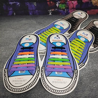 Универсальные силиконовые шнурки для обуви Микс цветов