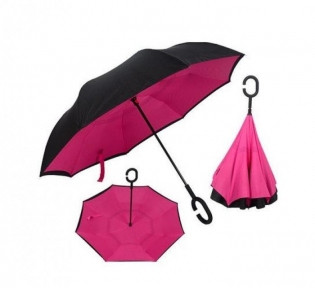 Зонт наоборот UnBrella (антизонт). Подбери свою расцветку настроения Розовый - фото 1 - id-p181591259