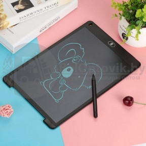 Планшет для рисования и записей LCD Writing Tablet 12, черный - фото 1 - id-p181595743