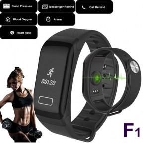 Фитнес-браслет WEARFIT F1 с функцией тонометра Черный - фото 1 - id-p181592296