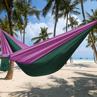 Гамак подвесной двухместный Hammock Swing Ультралёгкий и сверхпрочный (Крепления в комплекте) 270х140 см Цвет: