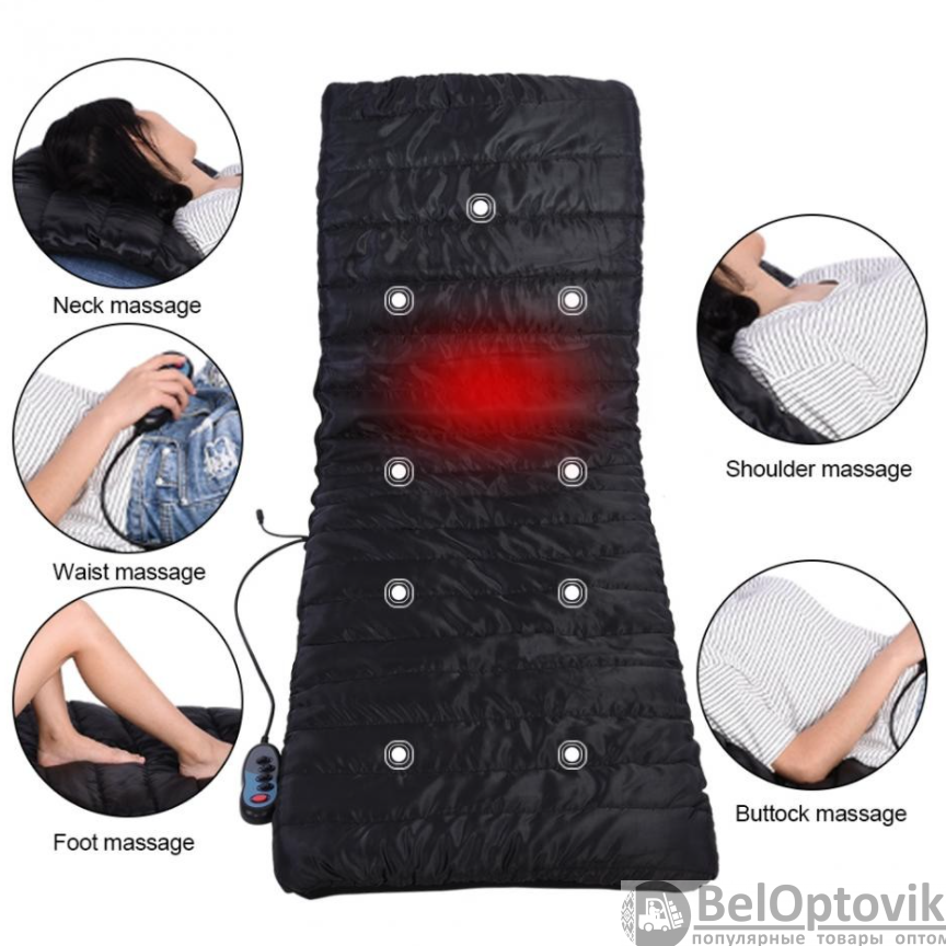 Массажный матрас (массажная кровать) с ворсом Massage Mattress HX-1220, функцией ИК-прогревания - фото 2 - id-p181592387