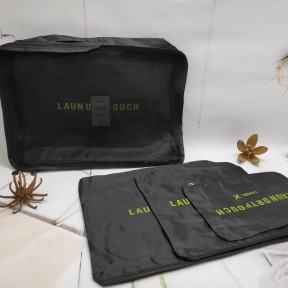 Набор дорожных сумок для путешествий Laundry Pouch, 6 шт Черный - фото 1 - id-p181587548