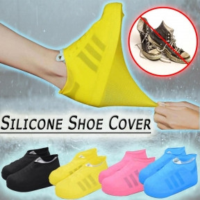 Бахилы (чехлы на обувь) от дождя и песка многоразовые силиконовые Waterproof Silicone Shoe. Суперпрочные - фото 1 - id-p181593558