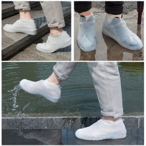 Бахилы (чехлы на обувь) от дождя и песка многоразовые силиконовые Waterproof Silicone Shoe. Суперпрочные - фото 1 - id-p181593563