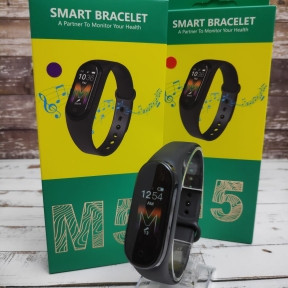 Фитнес-браслет Smart М5 с функцией тонометра Черный, фото 1