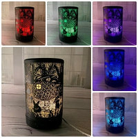 Металлический ультразвуковой увлажнитель Iron Art Led Color Lamp (Аромадиффузор светодиодный) Черный