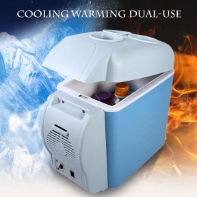 Холодильник - нагреватель автомобильный Portable Electronic Cooling Warming Refrigerators 7.5 л мини - фото 1 - id-p181593613
