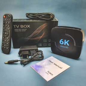 Телевизионная андроид приставка TV BOX 6K ULTRA HD 2Gb/16Gb Wi Fi c пультом ду - фото 1 - id-p181586442