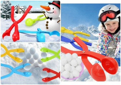 Игрушка для снега Снежколеп (снеголеп), диаметр шара 6 см, дл. 26 см Красный - фото 1 - id-p181586477