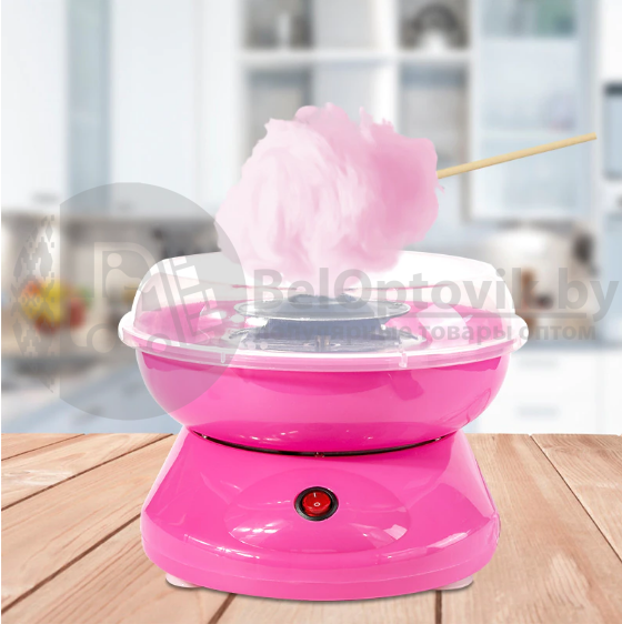 Аппарат для приготовления сладкой ваты Cotton Candy Maker (Коттон Кэнди Мэйкер для сахарной ваты) Розовая - фото 7 - id-p181594930