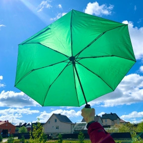 Автоматический с защитой от ветра зонт Vortex Антишторм, d -96 см. Зеленый - фото 1 - id-p185196269