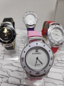 Часы наручные женские кварцевые Chanel Розовый - фото 1 - id-p181594942