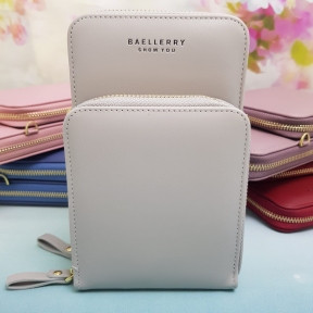 Женская сумочка-портмоне Baellerry Show You N0102 Светло-серый - фото 1 - id-p181592559
