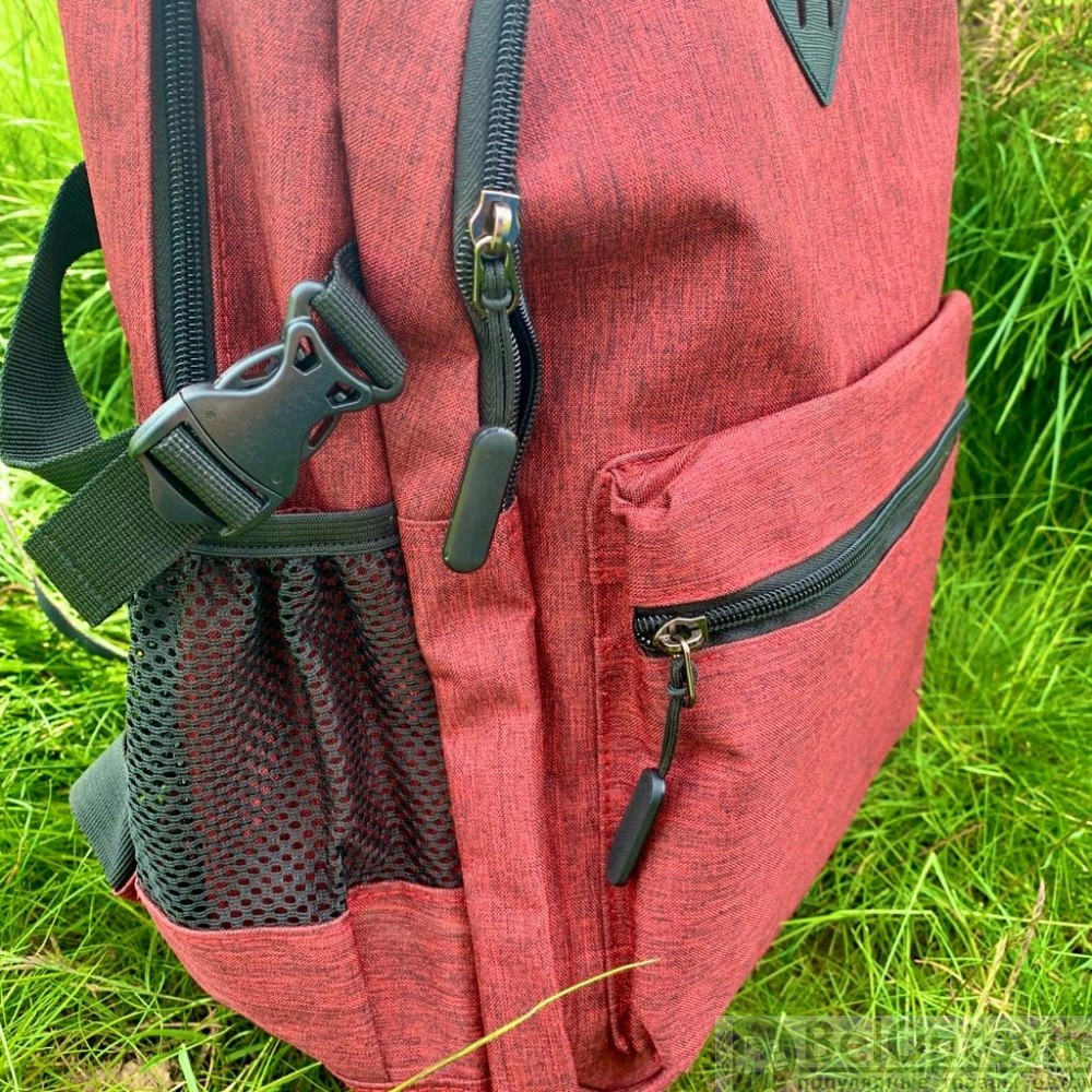 Городской рюкзак Gerk с USB и отделением для ноутбука до 17,32 Красный - фото 9 - id-p181949874