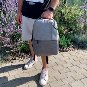 Городской рюкзак Urban с USB и отделением для ноутбука до 15.75 Серый с серым - фото 1 - id-p181795554