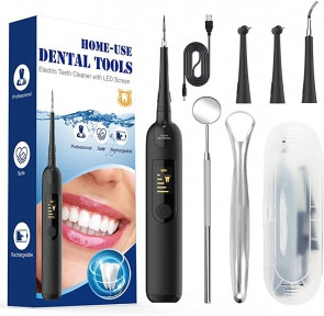 Портативный ультразвуковой прибор для чистки зубного камня со сменными насадками Home-Use Dental Tools (3 - фото 1 - id-p181795559