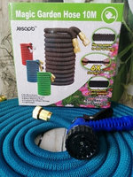 Шланг саморасширяемый садовый для воды Magic Garden Hose (10m - 50m) NEW Изумрудный