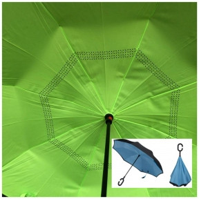 Зонт наоборот UnBrella (антизонт). Подбери свою расцветку настроения Зеленый