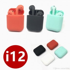 ХИТ по лучшей цене Беспроводные наушники i12 TWS Bluetooth 5.0 NEW Color Розовый - фото 1 - id-p181594241