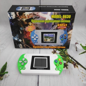 Игровая портативная консоль (карманная приставка) 8630 цветной экран 2.5 дюйма Зелёный - фото 1 - id-p181592971