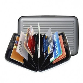 Кардхолдер (визитница) Security Wallet Card Wallet с RFID защитой банковских карт от интернет-мошенников - фото 1 - id-p181594329