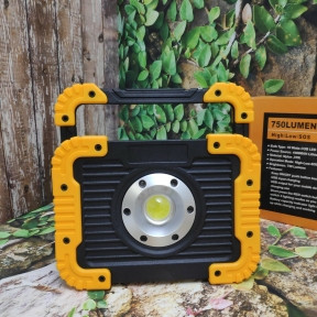 Прожектор светодиодный W-833 COB LED 750 Lumen c пауэр банком 4400 mAh Желтый