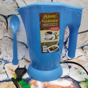 Электрический Мини-чайник, Малыш 0,5 литра Синий - фото 1 - id-p181594336